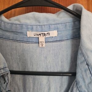 Live 4 Truth Women's Light Blue Denim Shirt/Shirt Dress